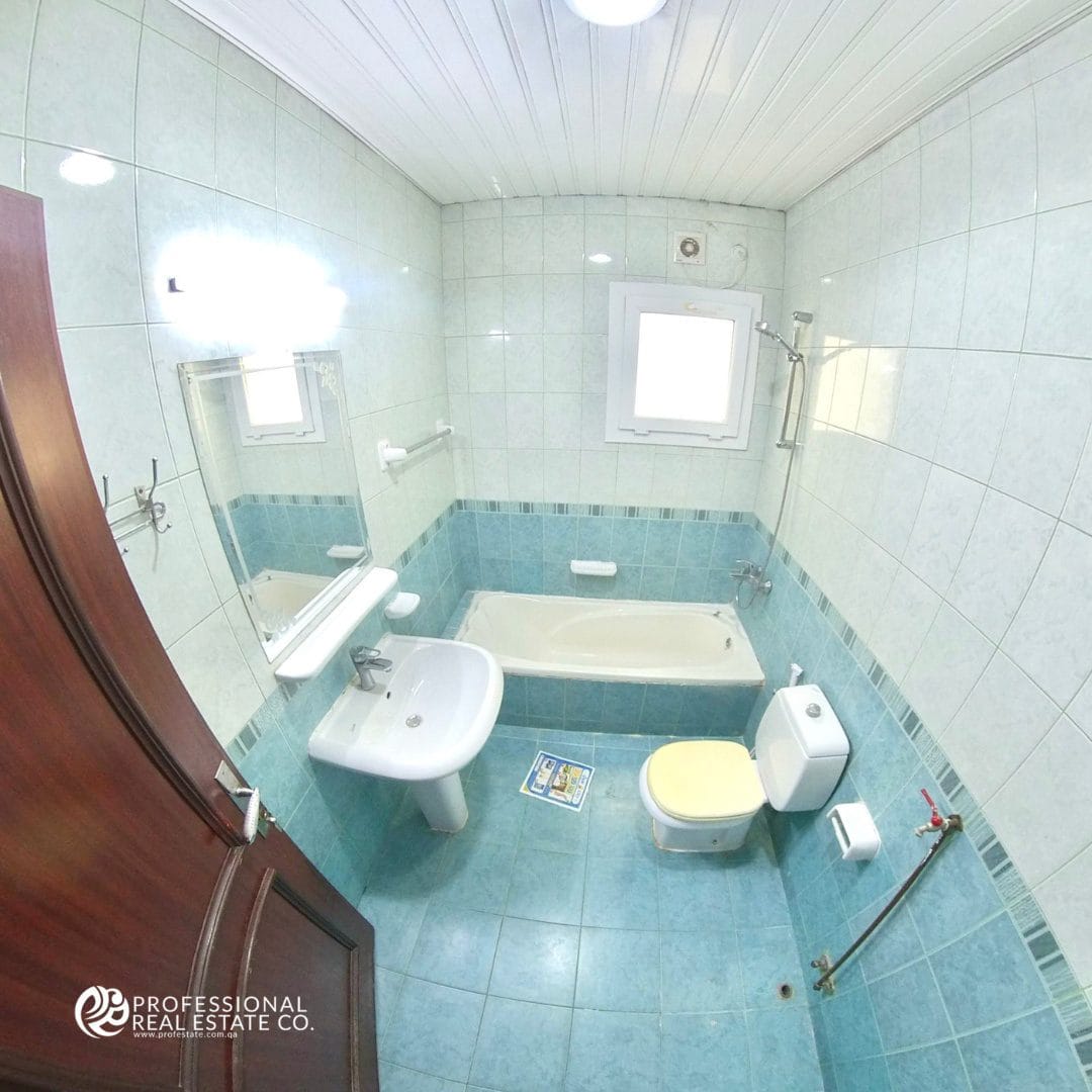 Stylish bathroom in 2BHK apartment, Muntazah, Doha