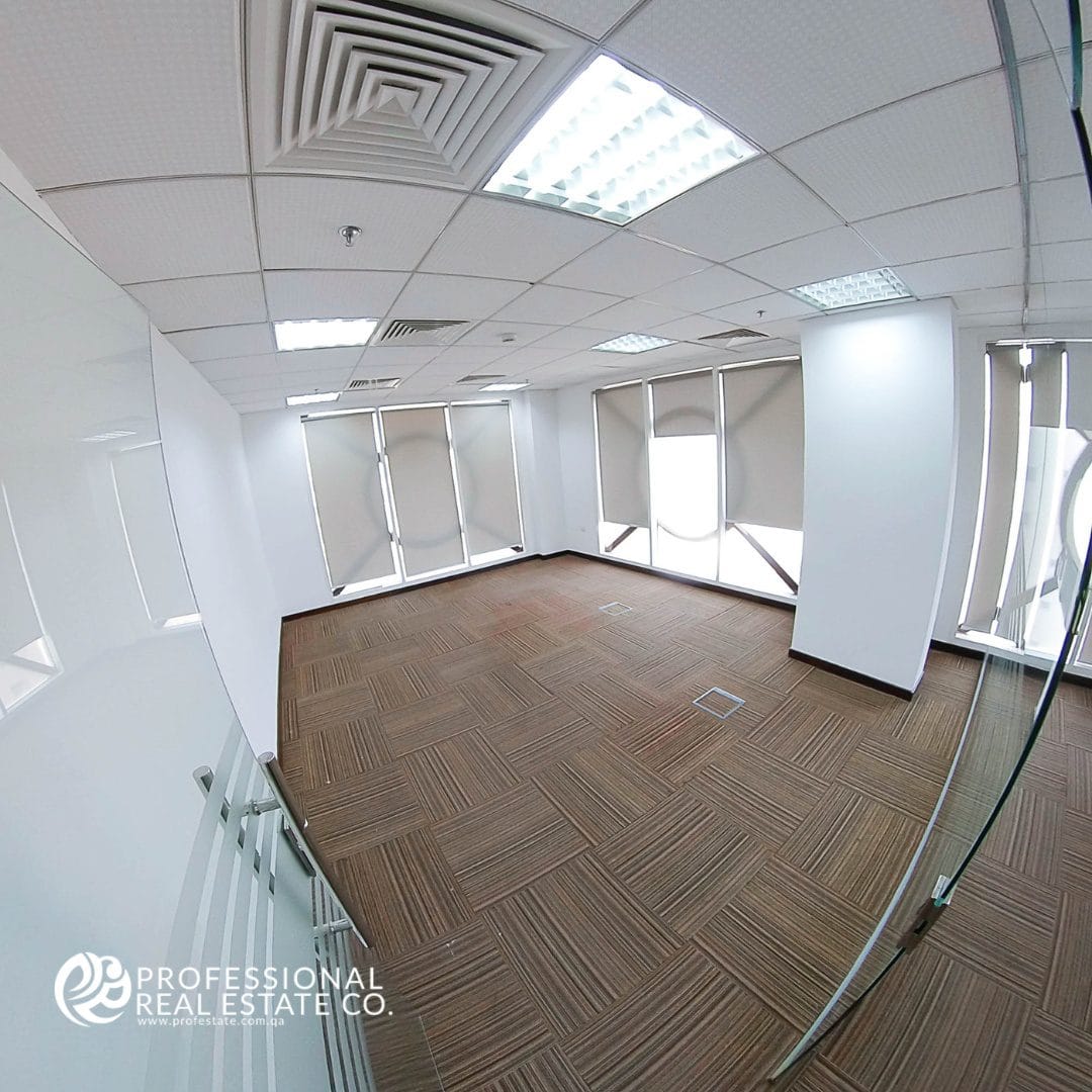 Third office room in an unfurnished open office space in Bin Mahmoud, offering a large, versatile space for business customization