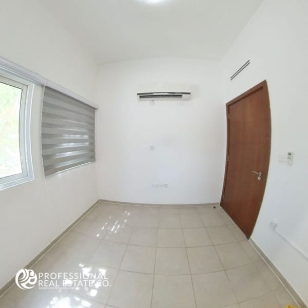 Compact small pantry area in a semi-furnished 3 BHK compound villa in West Bay Lagoon – Efficient storage for family needs.