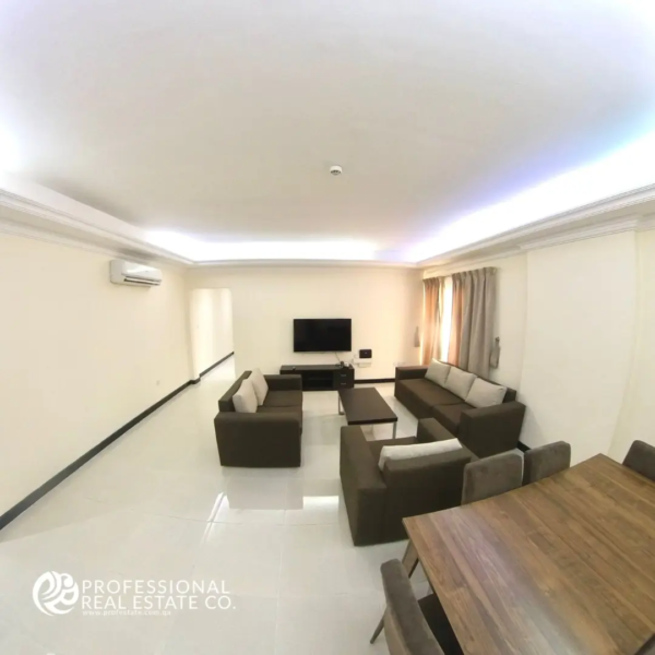 Dining area in 2 BHK apartment for rent in Al Naser, Doha – Perfect for family meals and gatherings