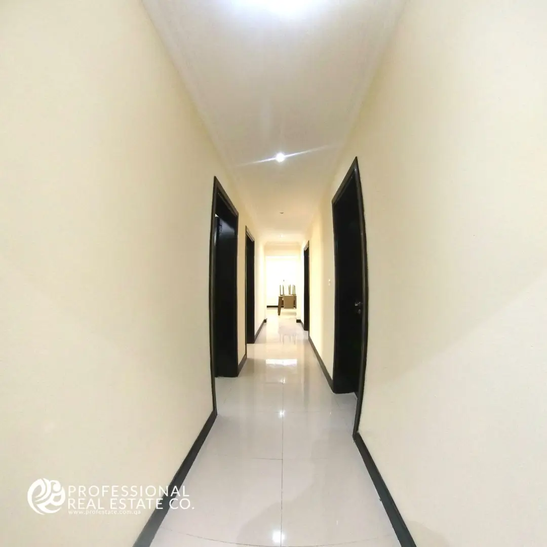 Hallway of the fully furnished 3 BHK apartment.