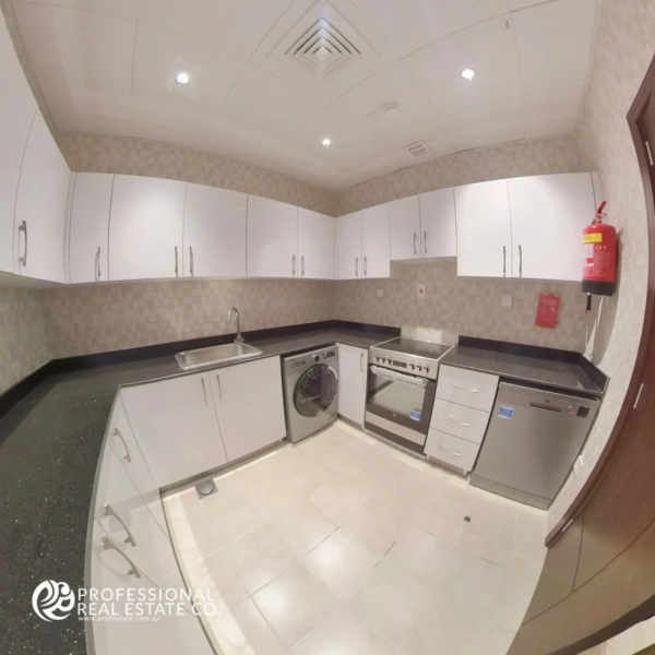 Fully equipped kitchen in the 2 BHK apartment in Giardino The Pearl.