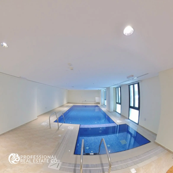 Pool Area in the 2 BHK apartment for rent in The Pearl