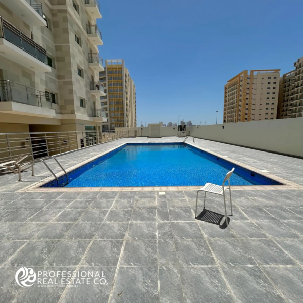 Public pool in the 2 BHK apartment for rent in lusail