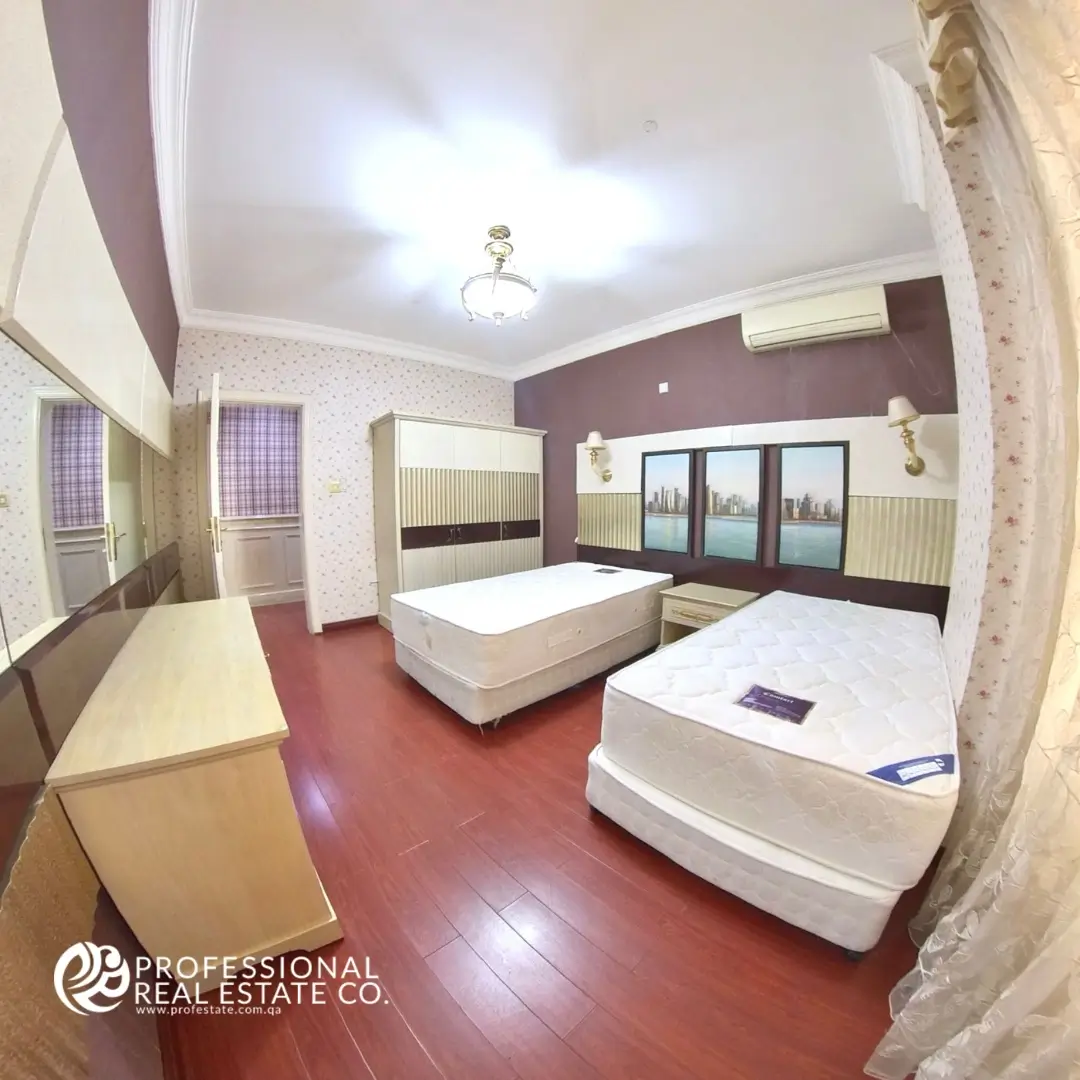 Fully furnished second bedroom in 2 BHK apartment in Mansoura – Perfect for guests or family members